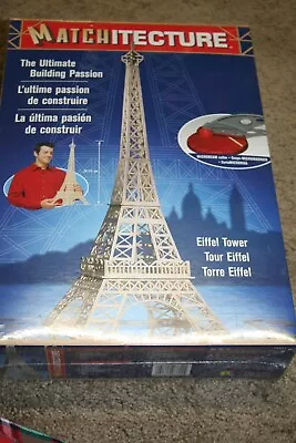 Matchitecture Eiffel Tower Paris Wood Matchstick Set Jouets NEW IN BOX SEALED • $65