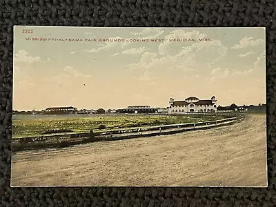 MISSISSIPPI ALABAMA FAIR GROUNDS MERIDIAN MS Vintage Postcard LAUDERDALE COUNTY • $9.99