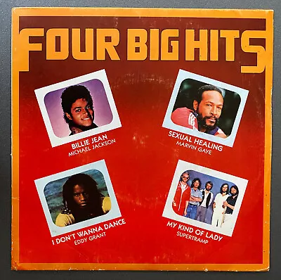 MICHAEL JACKSON - MARVIN GAYE Four Big Hits 1982 BRAZIL 7  EP Unique P/S CBS • $29