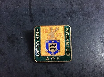£7 • Buy Vintage Ancient Order Of Foresters A.O.F. Brighton High Court 1977 Pin Badge M&B