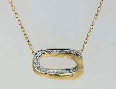 Marco Bicego 18kt White & Yellow Gold Jaipur Collection Diamond Necklace • $2200