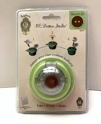 Epiphany Crafts EC Button Studio Tool Punch Custom Buttons BST- 05 Round 20 • $12.95