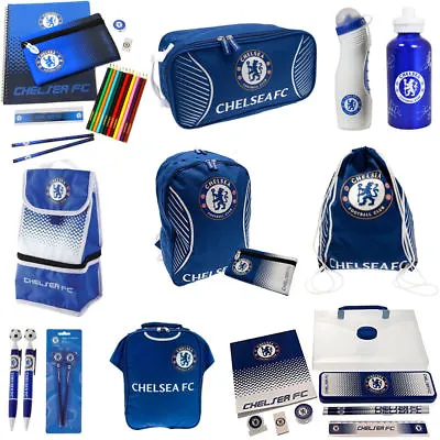 £14.80 • Buy Chelsea FC School Gym Bag Backpack Boot Bag Stationery Set