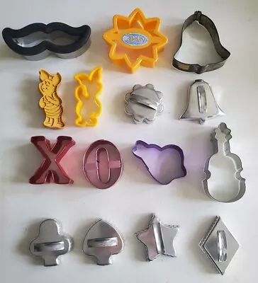 Cookie Cutters Some Vintage You Choose: Piglets Mustache Bells Flowers Cello • $4