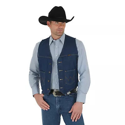 $40 • Buy Wrangler® Unlined Prewashed Denim Vest 74130PW