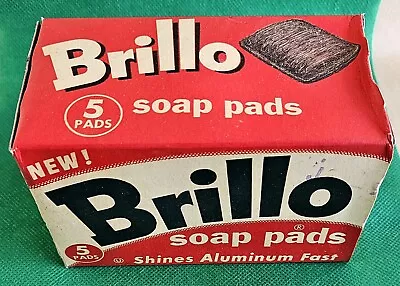 1950's Vintage Brillo Soap Pads Unopened Box Of 5 Soap Pads • $14.85