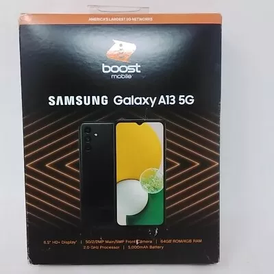 Boost Mobile Samsung Galaxy A13 5G 64 GB Black Prepaid Smartphone Android • $72.24