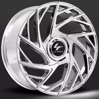 26  Inch Chrome Lexani Mugello W/ XL CAP 6x139.7 6x5.5 Wheels Rims  24 22 • $3821.80