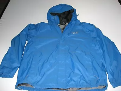 Mountain Hardwear Men's Dry Q Nylon Shell Outdoor Hiking Jacket XL Blue • $55