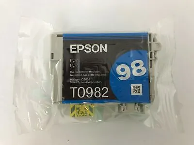 $10.79 • Buy Epson 98 T0982 Cyan Ink GENUINE For Artisan 700 710 725 730 800 810 835 387