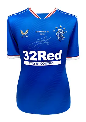 £274.99 • Buy James Tavernier Signed Glasgow Rangers Champions 55 Football Shirt Proof & Coa