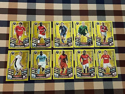 £7.45 • Buy Match Attax 2012/13 12/13 Set Of 10 Gold Foil Legend Cards Great