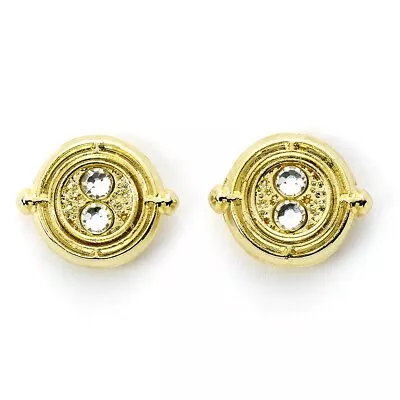 Harry Potter Time Turner Gold Plated Stud Earrings • $9.95