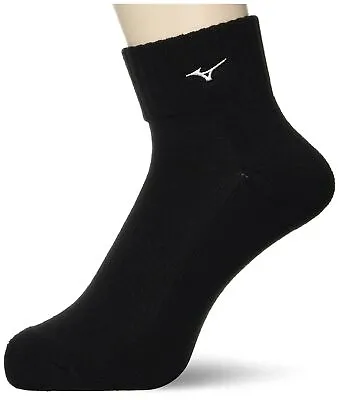 Mizuno 52JX9A01 Men's Golf Wear Socks Short Length Bottom Pile Black One-size • $24