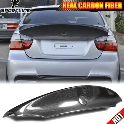 $256.30 • Buy Fits BMW 3Series E90 325i 330i 05-08 Rear Trunk Spoiler Boot Wing Carbon Fiber 
