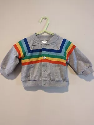 Hanna Andersson Rainbow Sweatshirt Jacket • $18