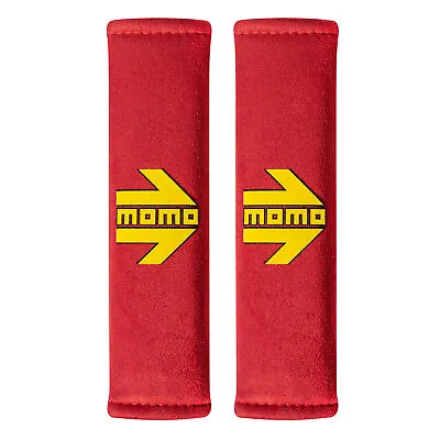 Momo Universal Road Car / Motosport Seat Belt 2 Inch Harness Pad - Red - Pair • $22.87