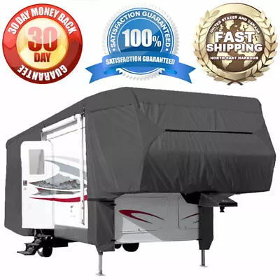 Waterproof Cover 5th Wheel Travel Trailer RV Motorhome Camper • $133.96