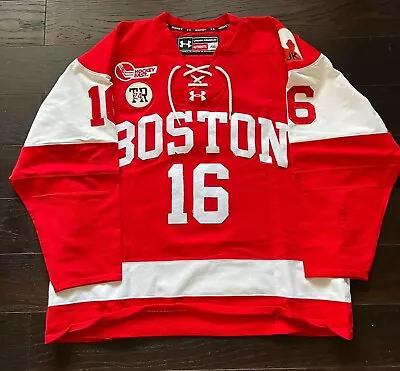 AHL Toronto Marlies #16 Robert Mastrosimone Game Worn Jersey BU Terriers Patched • $550