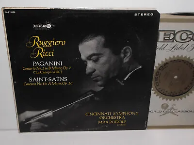 DL 710106 Paganini Violin Concerto No.2 Saint-Saens Concerto No.1 Ruggiero Ricci • $49.80