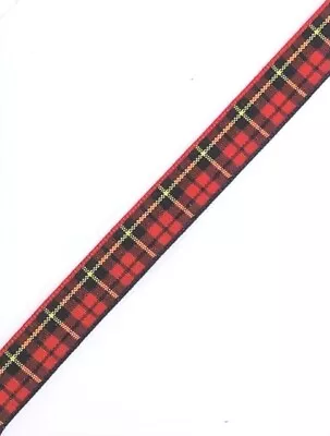 Wallace Scottish Tartan Ribbon~10mm/16mm Or 25mm~Choice Of Lengths~Free Postage • £3.15