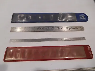 Pair Of 6  Vintage Rulers  Precision Machinist Graduations With Sleeves • $6.99