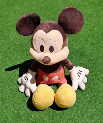 FADED Disney Mickey Mouse Plush 24  Large Soft Stuffed Animal Doll Preowned • $4.95