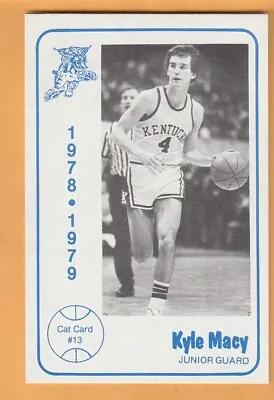 Kyle Macy Kentucky Wildcats 1978-79 Foodtown Card Peru Indiana 4J • $10