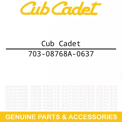 MTD 703-08768A-0637 Cub Cadet 703-08768B-0637 BRKT-HOOD Part • $39.95