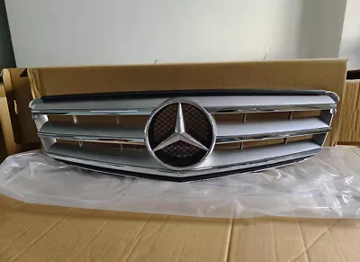 Front Grille For 2008-14 Mercedes-Benz C Class W204 C250 C300 C350 Chrome W/Star • $128.95