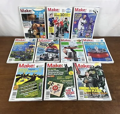 Make Magazine - Technology On Your Time - Lot Of 10 Magazines • $28.95