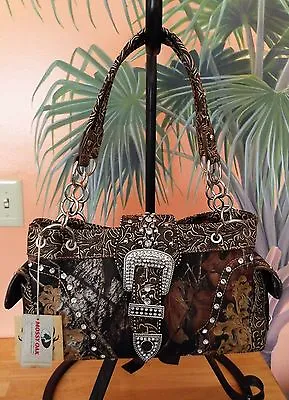 Mossy Oak Embroidered & Embossed Bag With Rhinestone Buckle. New With Tags! #240 • $48.95