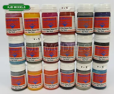 RailMatch 18ml Acrylic Paints - Choice Of Colours - 68 To Choose From • £7.49