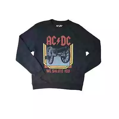 AC/DC We Salute You Cannon Graphic Print Men's Fleece Sweat Shirt XXL NWT • $21.99