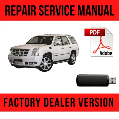 Cadillac Escalade 2007-2009 Shop Repair Manual Wiring + Owners USB • $16.49