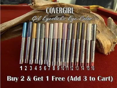 CoverGirl CG EyeSlicks Gel Eye Color ~Sealed Eye Shadow Gel Pencil *Choose Shade • $5.99