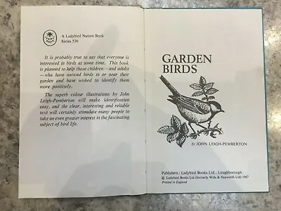 Garden Birds A Ladybird Book John Leigh-Pemberton 1967 • £5