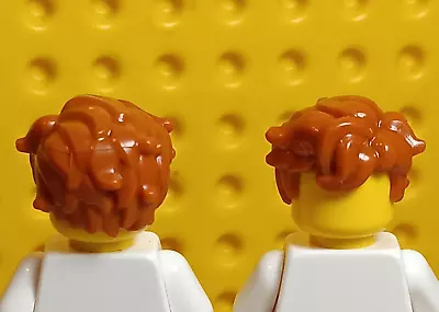 LEGO Mad Scientist Dark Orange Hair Sticking Out Up Wild Messy Wig Girl Boy • $6.07