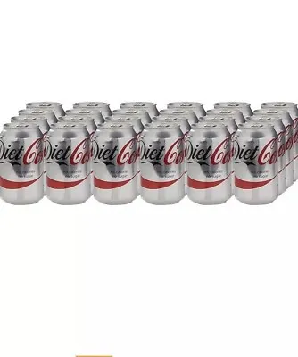 1 CRATE / 24 CANS - DIET COCA COLA 330ml +  24H DELIVERY - UK CHEAPEST • £12.75