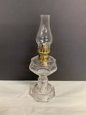 Miniature Kerosene Oil Lamp Smith 1 Figure 108 Clear Glass Excellent Condition • $65
