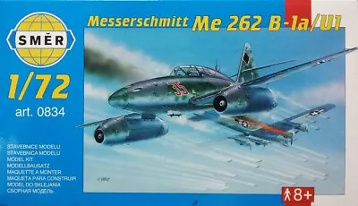 172 German Fighter-bomber Messerschmitt Me 262 B-1a Směr 0834 Plastic Model Kit • $12.60