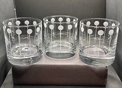 Set Of 3 Mikasa CHEERS TOO Double Old Fashioned Glasses • $60