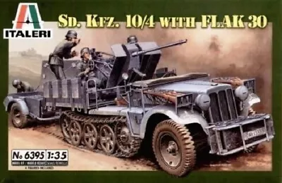 Italeri 6395 1:35th Scale Sd.Kfz. 10/4 With FlaK 30 With Crew • £19.99