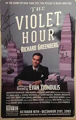 $149.99 • Buy Cast Signed THE VIOLET HOUR Broadway Poster Windowcard