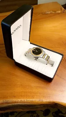 Movado Watch In Box Two Tone Gold/silver Adjustable Collectible. Hardly Used. • $50