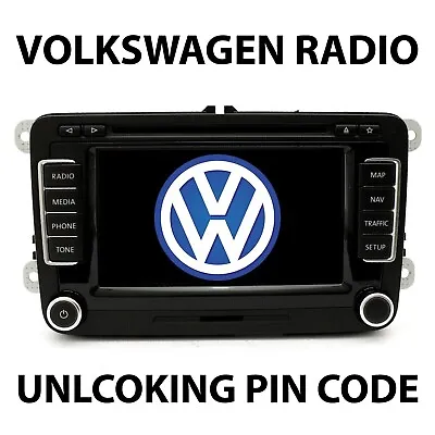 Volkswagen VW Radio Decode Service Code Unlock RCD510 RCD310 RNS315 Beta Gamma • £4.79