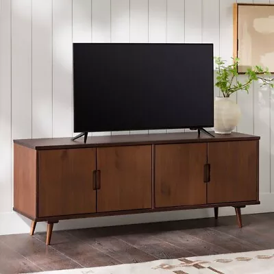 Mid Century Modern TV Stand Entertainment Center Media Cabinet Solid Wood WB 60  • $399.99