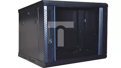 GT Networks Wall-mounted RACK Cabinet 19 Inches 9U 600mm Black For Self-a /T2UK • £203.88