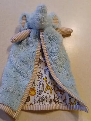 Mud Pie Baby Lovey Blue Elephant Jungle Soother • $20