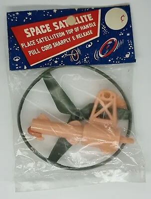 Vintage FLYING SPACE SATELLITE 1950s Rack Pack Toy Made In Hong Kong Pink • $24.99